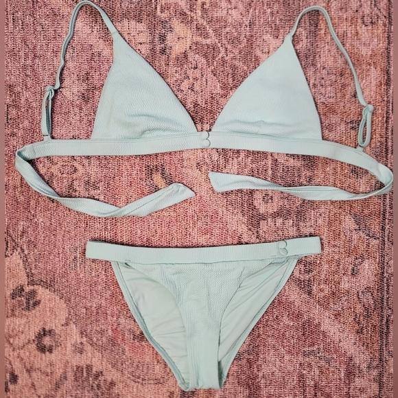NWOT Red Carter Women’s Mint Green Textured Bikini - Picture 5 of 16
